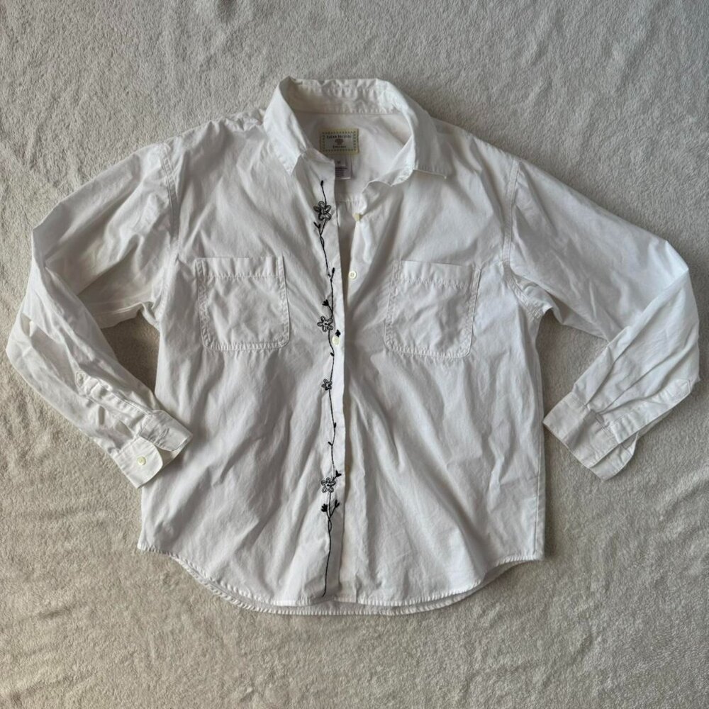 susan bristol white button-down